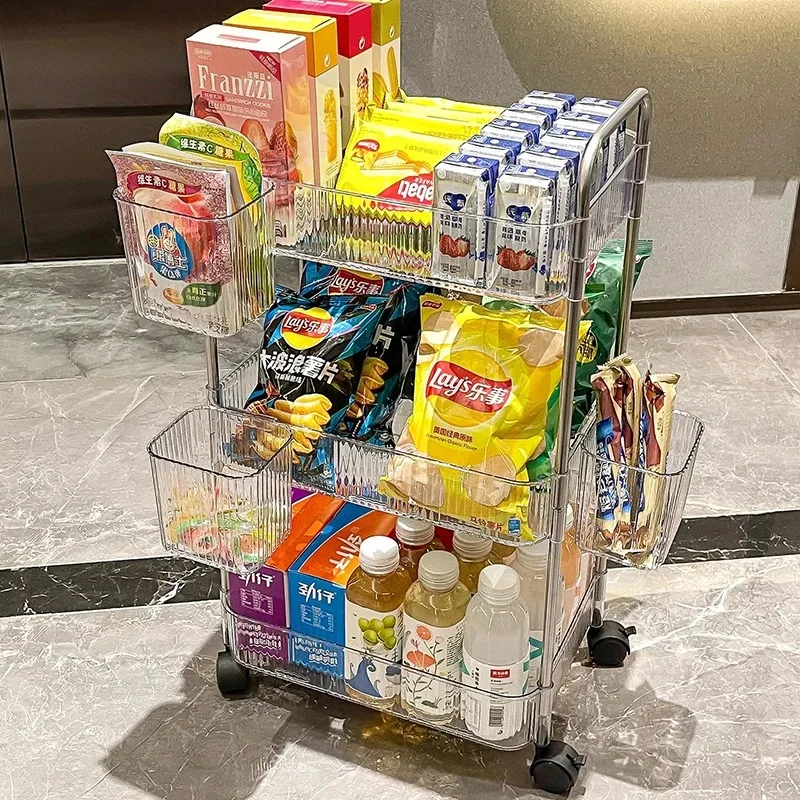 Hand Serving Trolley Cart Storage Coffee Mobile Grocery Cart Multifunctionele Trolley Tea Meble Kuchenne Kitchen Furniture