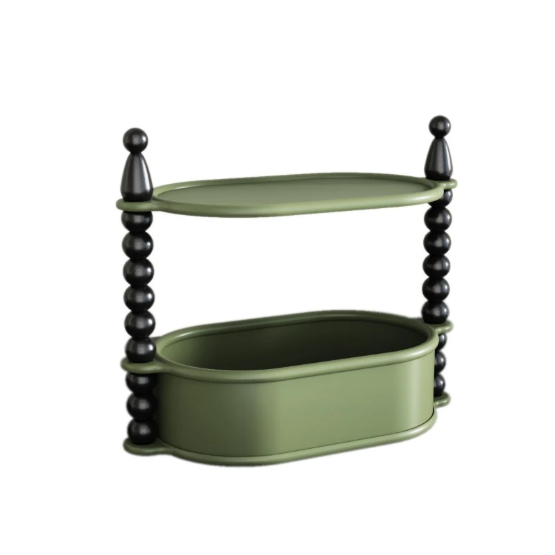 

Vintage Bedroom Dresser Makeup Skin Care Products Shelf Guest Restaurant Desktop Bathroom Premium Finishing Storage Basket