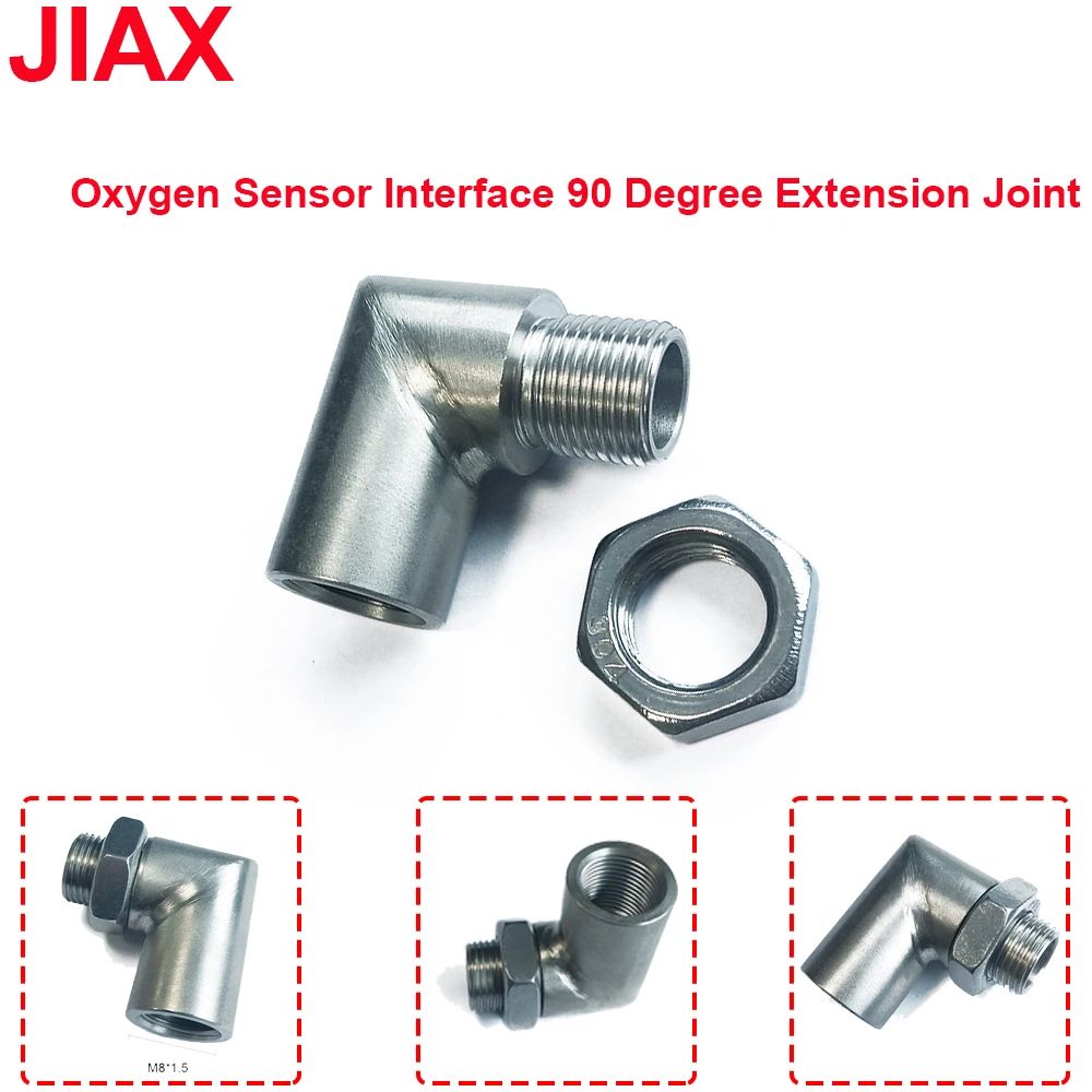 Tuerca de conector de expansión de 90 grados para la interfaz del adaptador del sensor de oxígeno del tubo de escape de piezas automotrices generales
