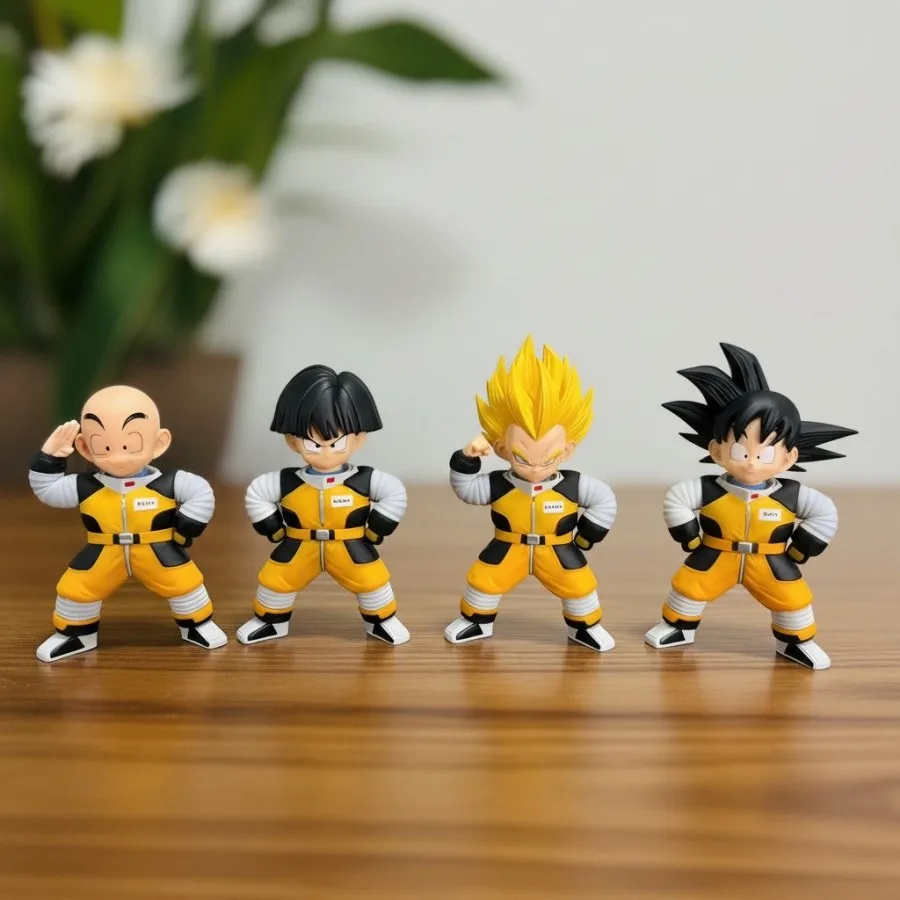 

Dragon Ball Q Version Figure Namek Spacesuit Goku Vegeta Anime Desktop Ornament Collectible Gift Decor