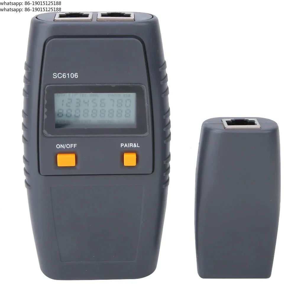 LCD cable tester, line locator SC6106 cable tester, network line tester, power line locator with LCD display for testing