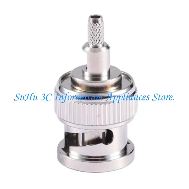 J0MB Radio Antennas Connector Adapter 50omh BNC Coax Male Connector Crimp Straight