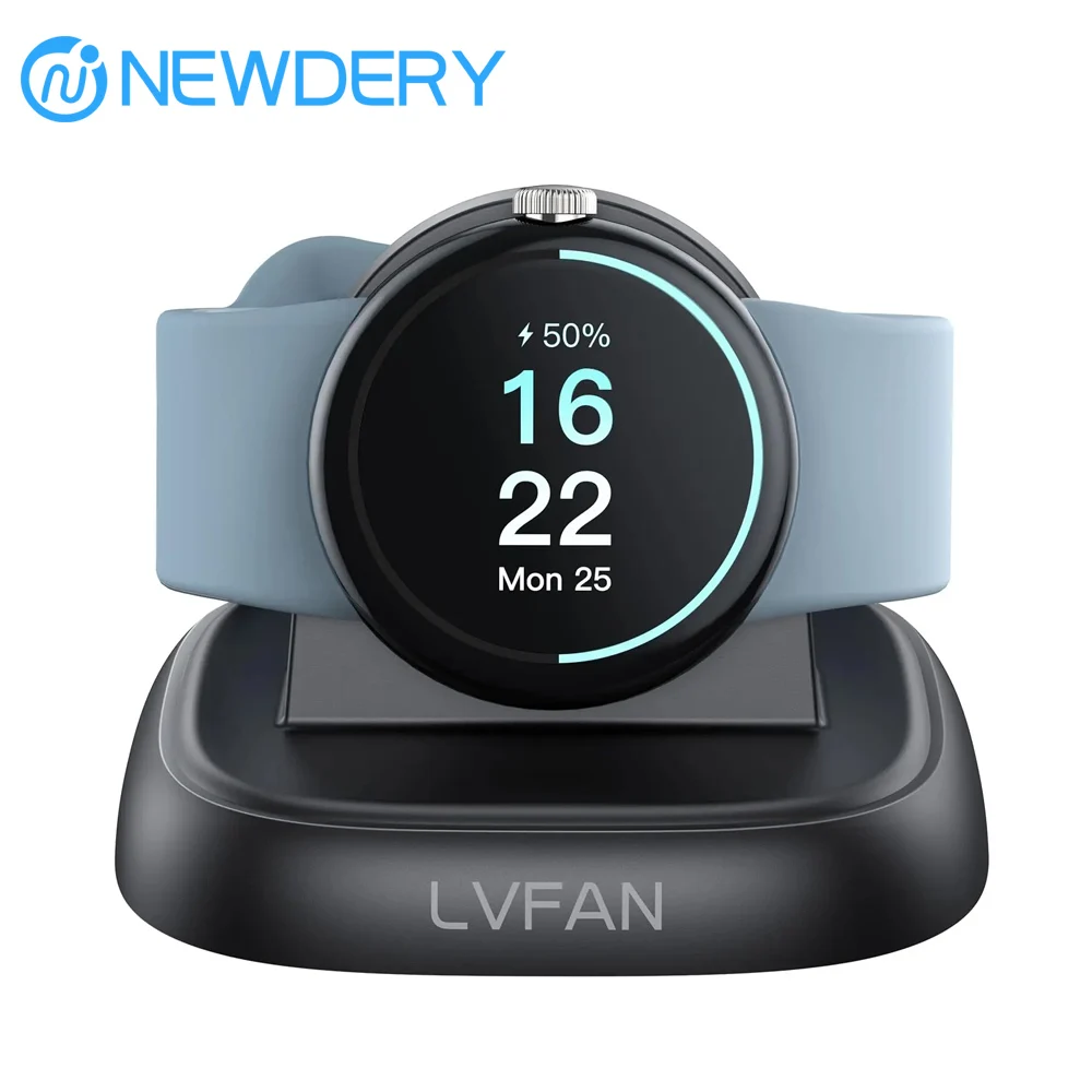 NEWDERY-Soporte de cargador magnético para Google Pixel Watch 3 2 y Fitbit Versa 4 3/Sense 2/Sense Pixel Watch 2, accesorios