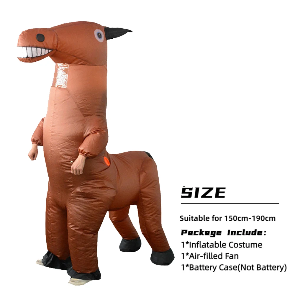 Volwassen paard opblaasbare cosplay kostuums Halloween kleding, carnaval feestmascotte, aankleed rekwisieten prestatie-outfit ﻿