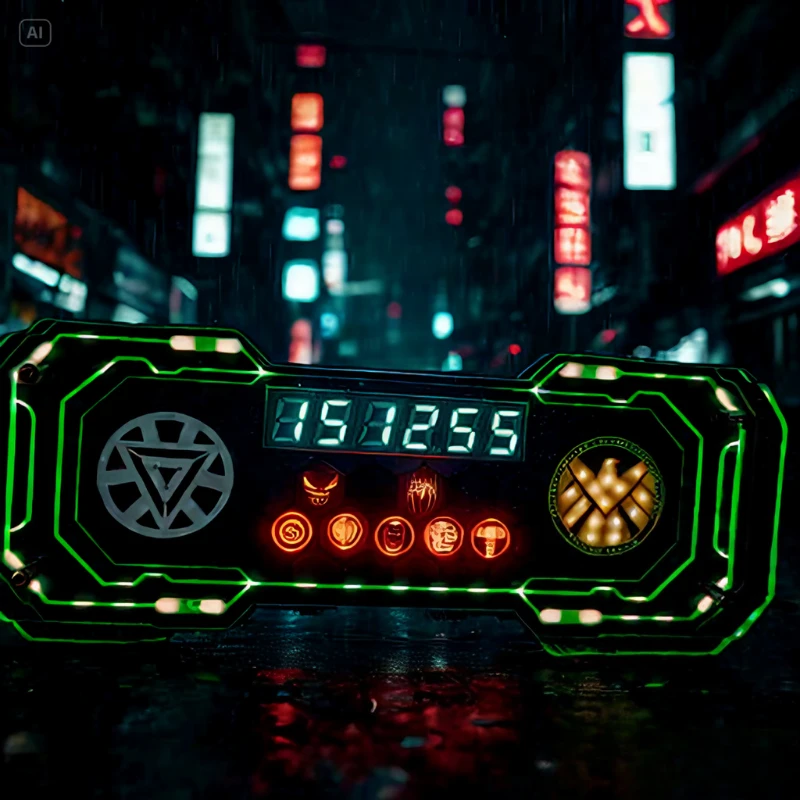 DIY RGB Relógio Decoração Jogo Atmosfera Sala Arte Decoração de mesa