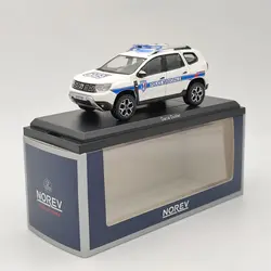 Norev-coche de policía de Dacia Duster, maqueta de Ciudad de 1/43, fundido a presión, regalo de Navidad, colección limitada, color blanco, 2020