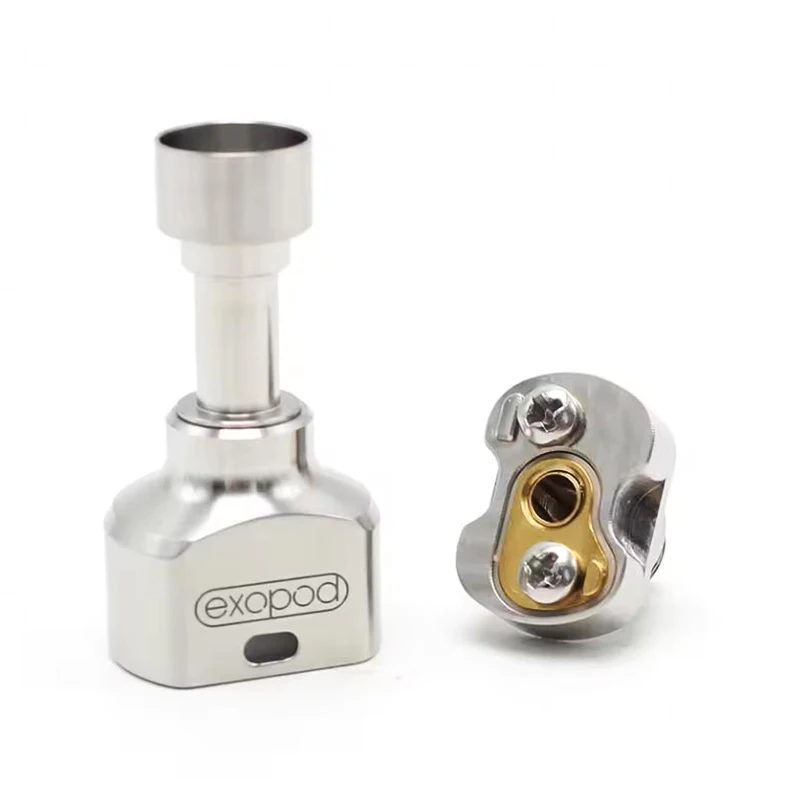 SXK Exopod EXO RBA Bridge Atomizer 4 Air Pins 316 Stainless Steel Boro Tank for BB Mod Billet Box Mod MTL Or DL 4.5ml trim part view 3