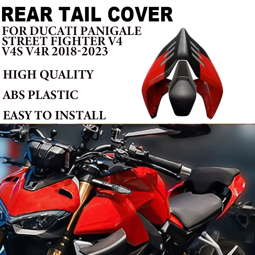 Motorcycle Rear Seat Cover Cowl For DUCATI Panigale Street Fighter V4 V4S V4R 2018-2023 Rea Tail Cover Spoiler Rear Fairing