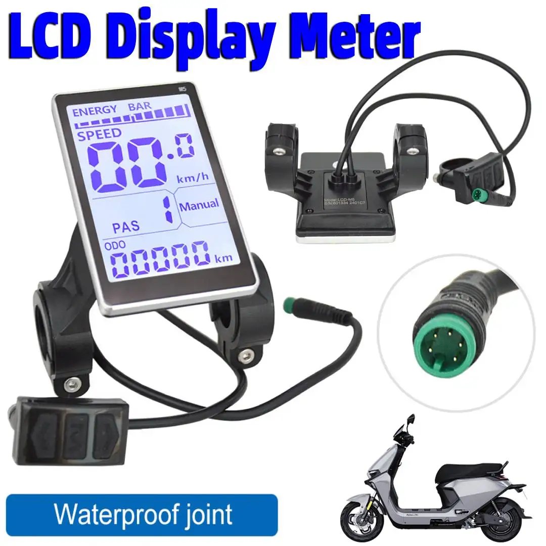 

E-bike Display 24-48V Electric Bike LCD Display Meter Universal Scooter M5 Panel Bike Screen for Mountain Electric Bike Parts