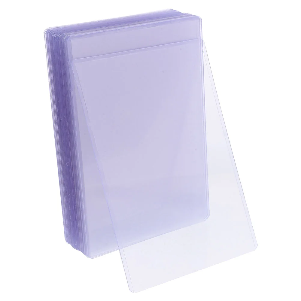 50 قطعة من حاملي الصور الشفافة المقاومة للماء، أكمام بطاقات بريدية من البلاستيك الصلب، أغطية حماية للتخزين