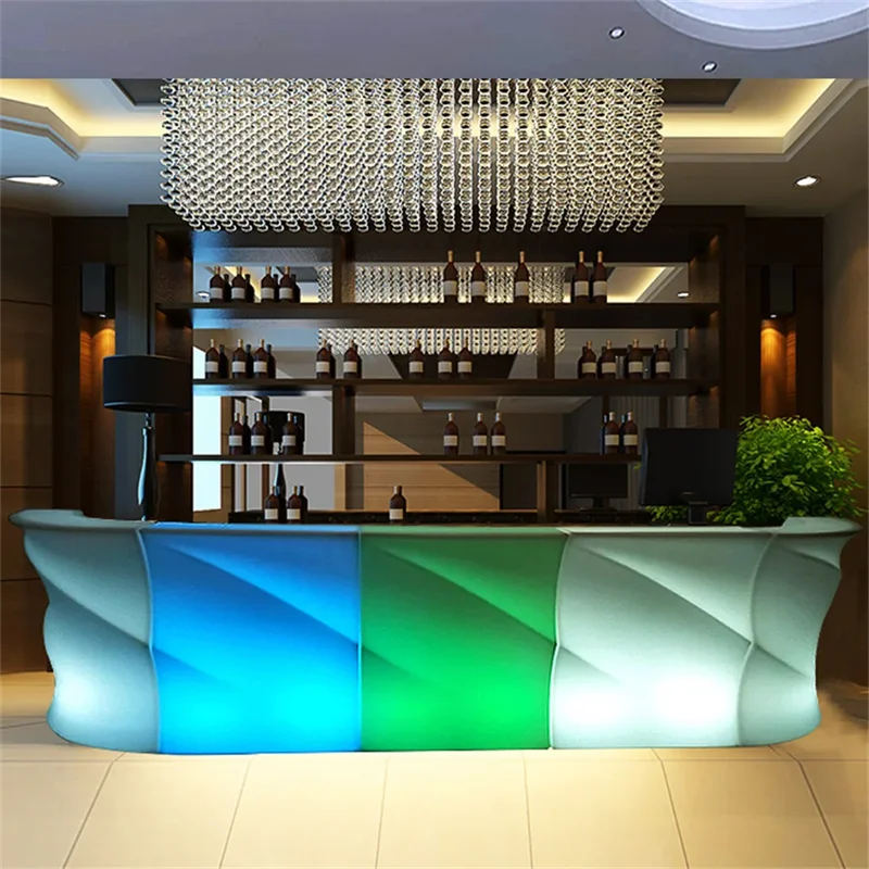 Outdoor LED Luminous Cocktail Table, Creative Bar Plastic Table, Nightclub and Disco Supplies, New Wine Cabinet