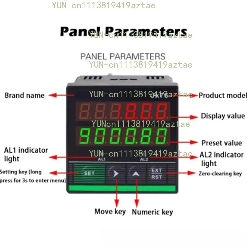 Electronic Digital Meter Electronic Encoder Digital Length Counter Meter Wheel Roll Length Measuring Meter Testing Equipment