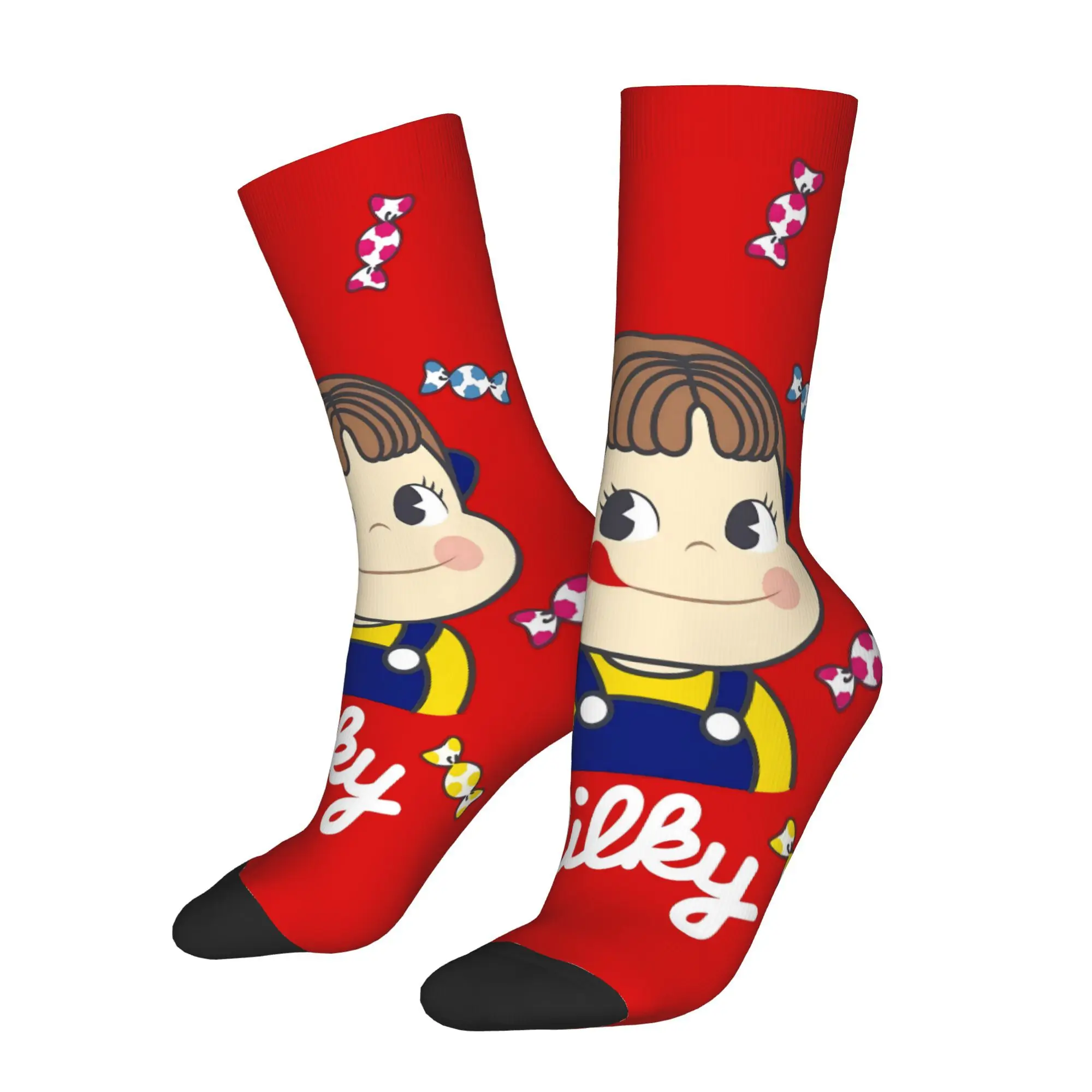 Milky Candy Fujiya Milky Sock Impreso Hombre Poliéster Moda