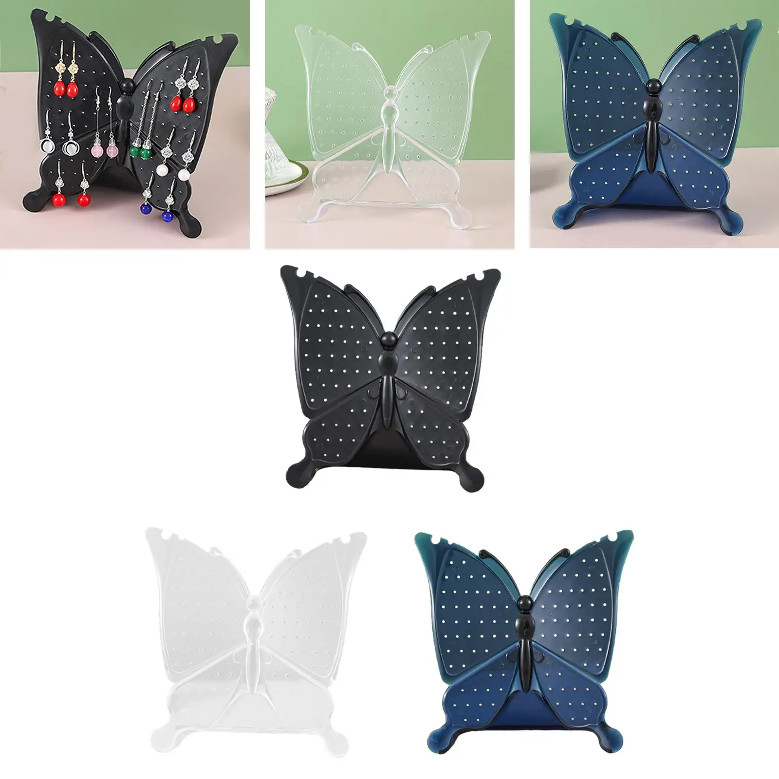 

Butterfly Earring Holder Ear Stud Holder Props Portable Stud Earrings Display Stand for Home Vanity, Shopping Mall