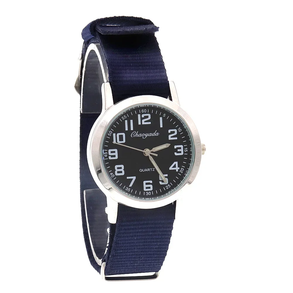 Women Casual Nylon Strap Student Watches Simple Boy Girls Watch Quartz Clock Dress Women's Watches