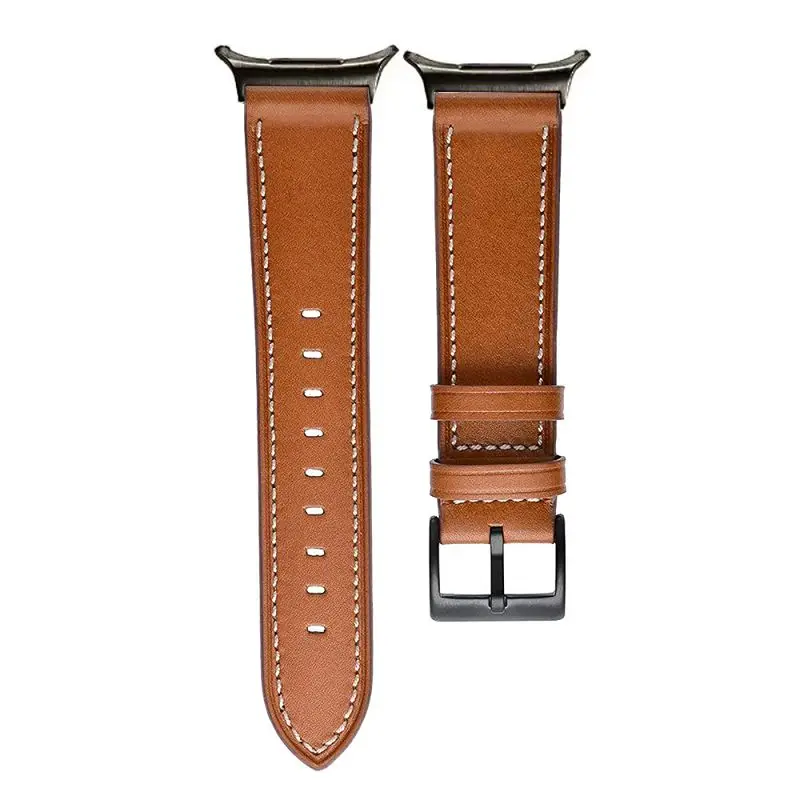 Classical Leather Bands for Samsung Watch 8 40 44mm Straps Soft Leather Replacement Bracelet for Galaxy Watch 8 Classic 46mm