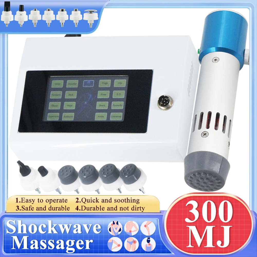 

Физиотерапевтический аппарат для ударно-волновой терапии 300MJ, профессиональный массажер для ударной волны для лечения ЭД, облегчение боли в лодыжке, домашний массажер