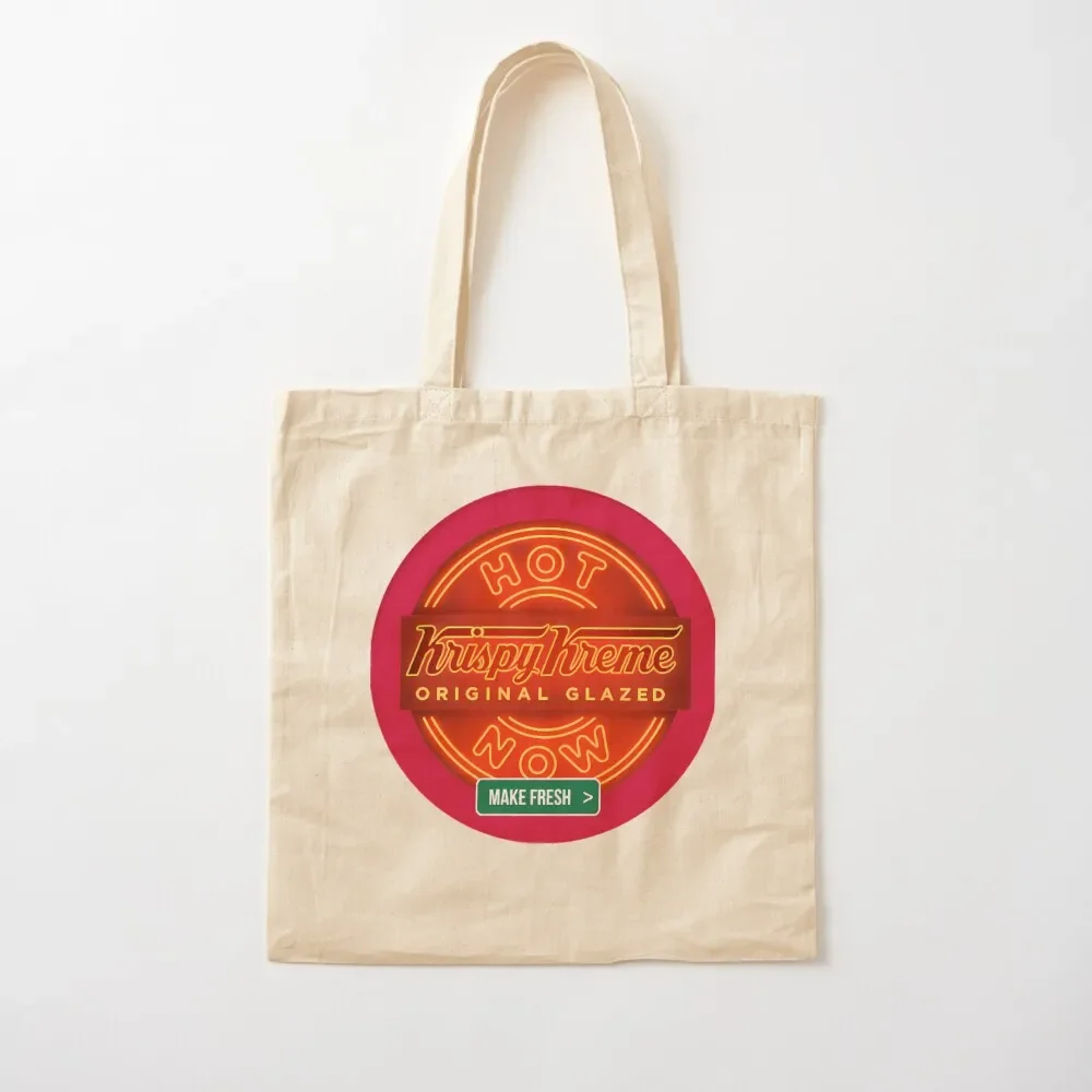 

Circular Krispy Kreme Logo Merchandise Tote Bag woman shopping bag handbag Tote Bag