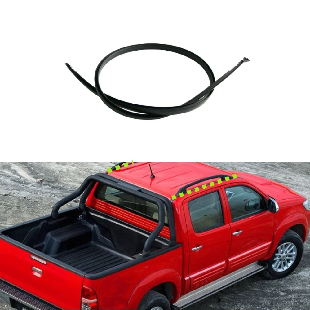 1 Pcs Roof Drip Weatherstrip for Toyota Hilux 2005-2014 4 Door Roof Drip Molding Waterproof Rubber Seal 75551-0K011 75552-0K011