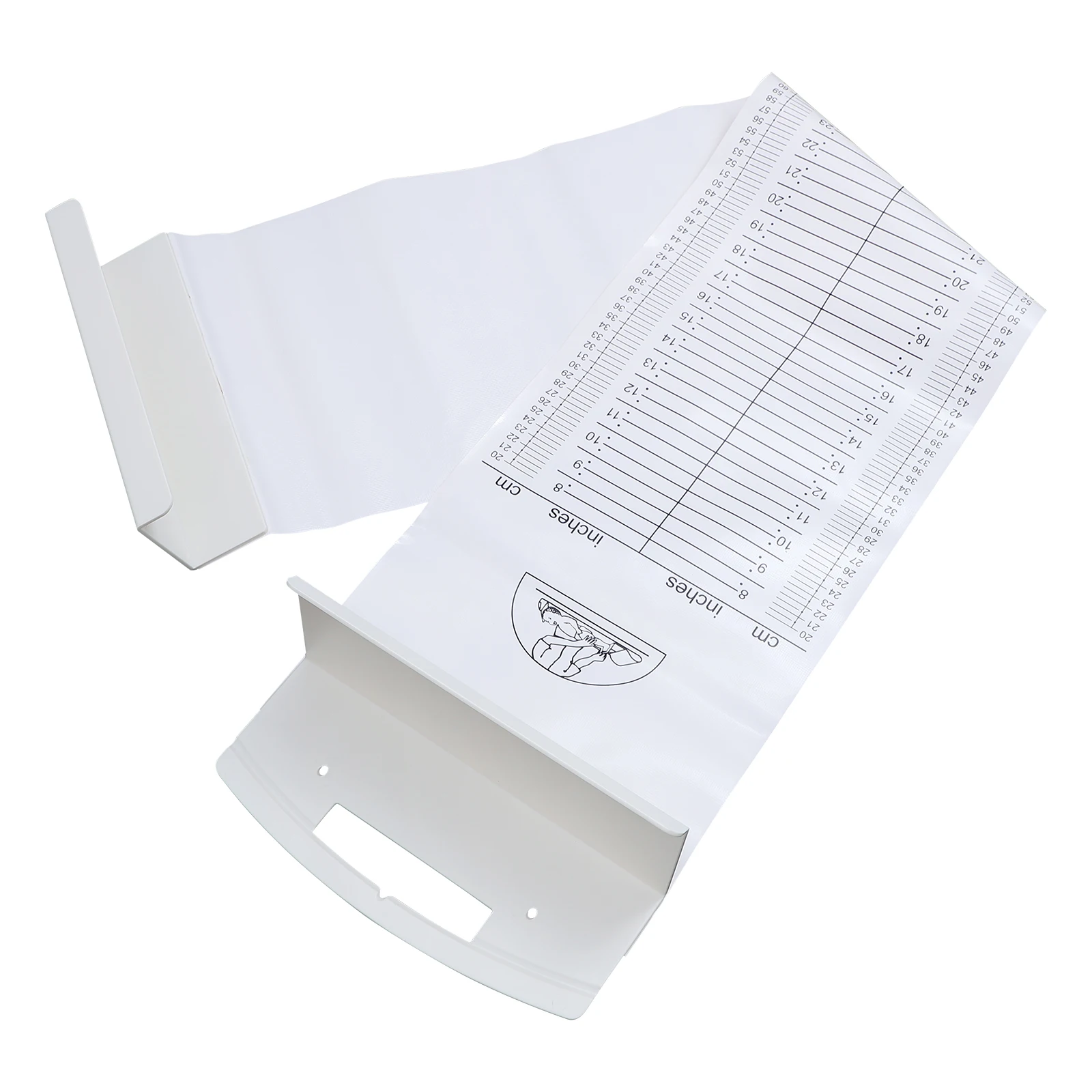 

Baby Height White Measuring Mat Newborn Toddler Durable Safe Length Tool Foldable Baby Measuring Mat Washable Standards