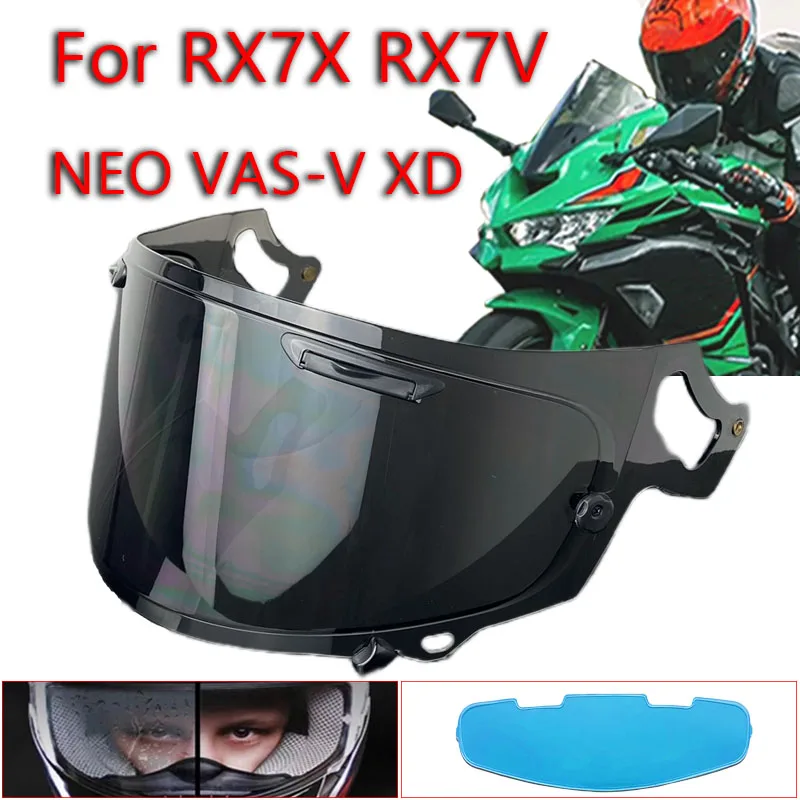 Quantum-X Visors For CORSAIR-X RX-7V NEO XD VAS-V RX7X Motorcycle Helmet Visors UV protection Helmet accessories Film Anti Fog