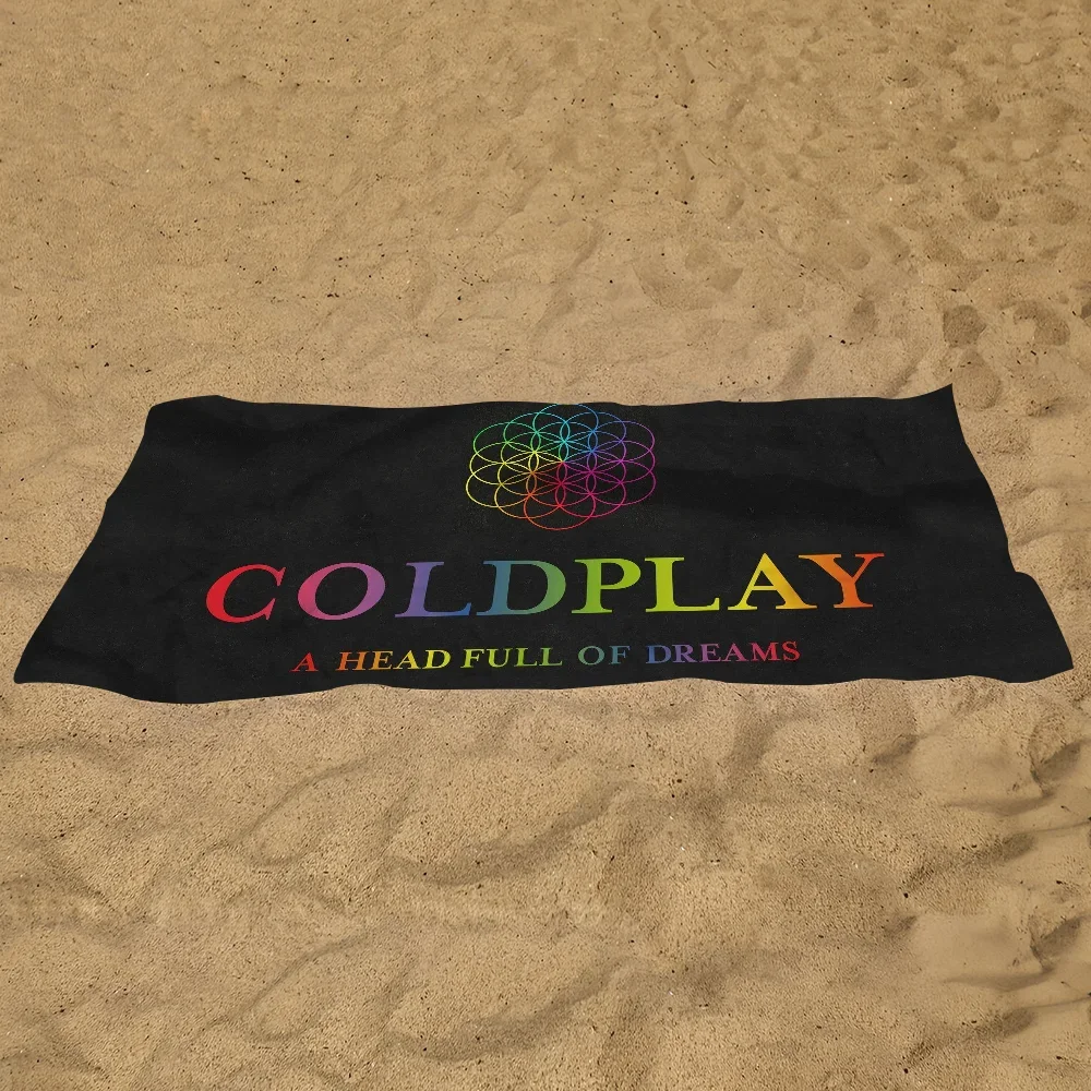 R-Rock C-Coldplay Band Towel Pool Beach Towel Portable Quick Fast Dry Sand Outdoor Travel Swim Blanket Thin  Mat Bath Towel