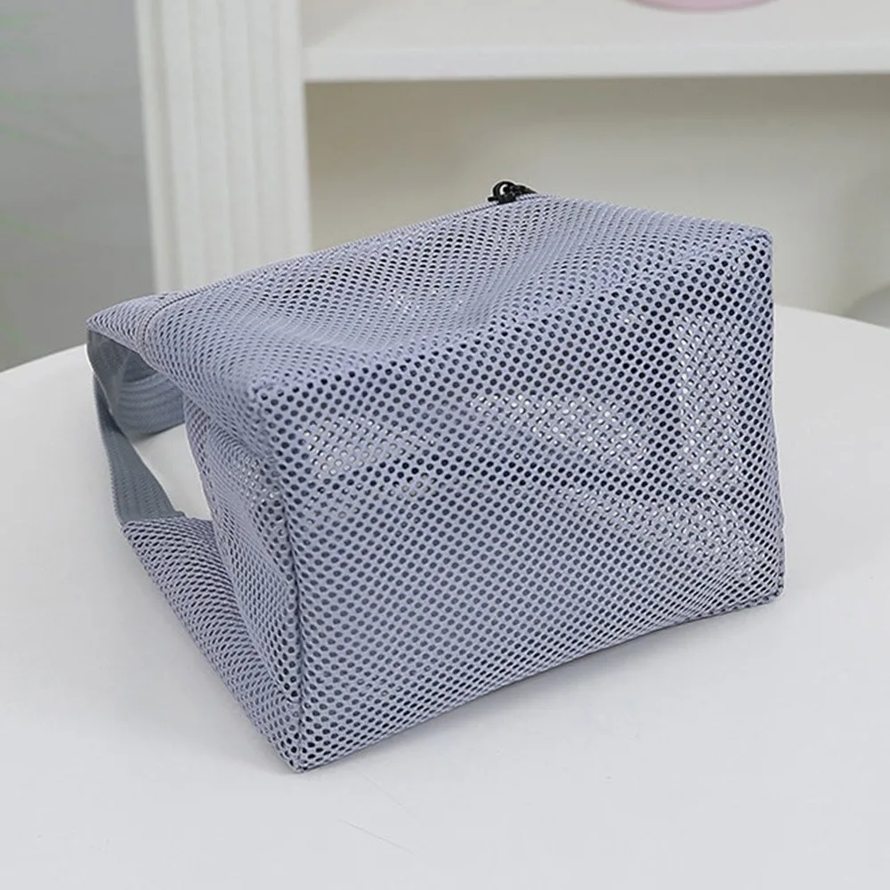 Breathable Mesh​ Mesh Beach Bag​​ Foldable​​ Quick-Drying Wash Storage Bag ​​Large Capacity​​ ​​Lightweight Bath Organizer