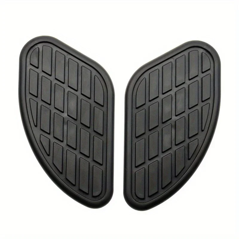 2Pcs Retro Motorcycle Cafe Racer Gas Fuel Tank Rubber Sticker Protector Knee Tank Pad Grip Decal for Honda Yamaha Harley