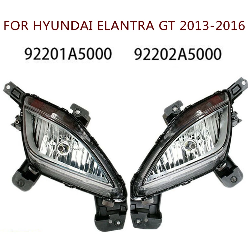 

Car Front Bumper Fog Light For Hyundai Elantra GT 2013 2014 2015 2016 Auto DRL Daytime Running Lamp LED Fog Lamp Assembly