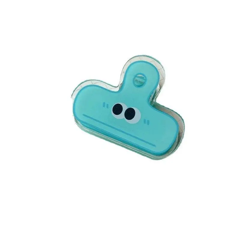 @*Cute Big Eye Cartoon Binder Clips Vibrant Assorted Colors Medium Size for Office School Paper Classification