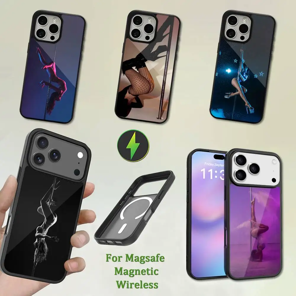 

Beautiful Pole Dancer Art Phone Case For iPhone 13,12,11,16,15,17,14,Pro,Max,Plus,Mini,Magsafe,Magnetic Wireless Charging