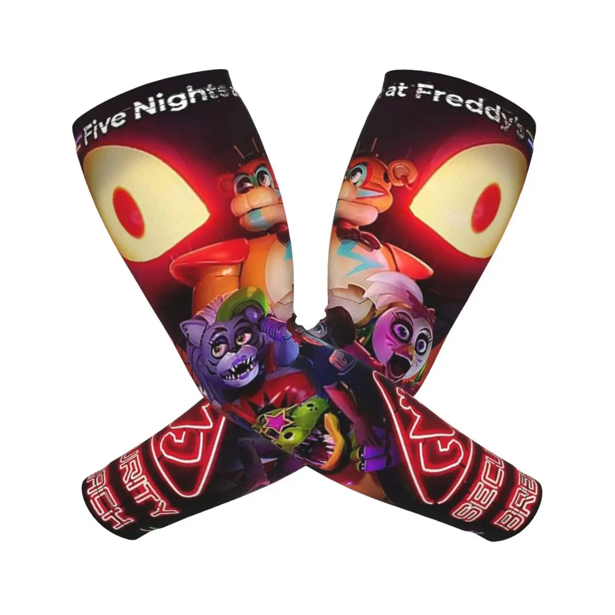 ملصق فيلم FNAF بأكمام للذراع للرجال والنساء للحماية من الأشعة فوق البنفسجية وتغطية الوشم الرياضية والتبريد وركوب الدراجات