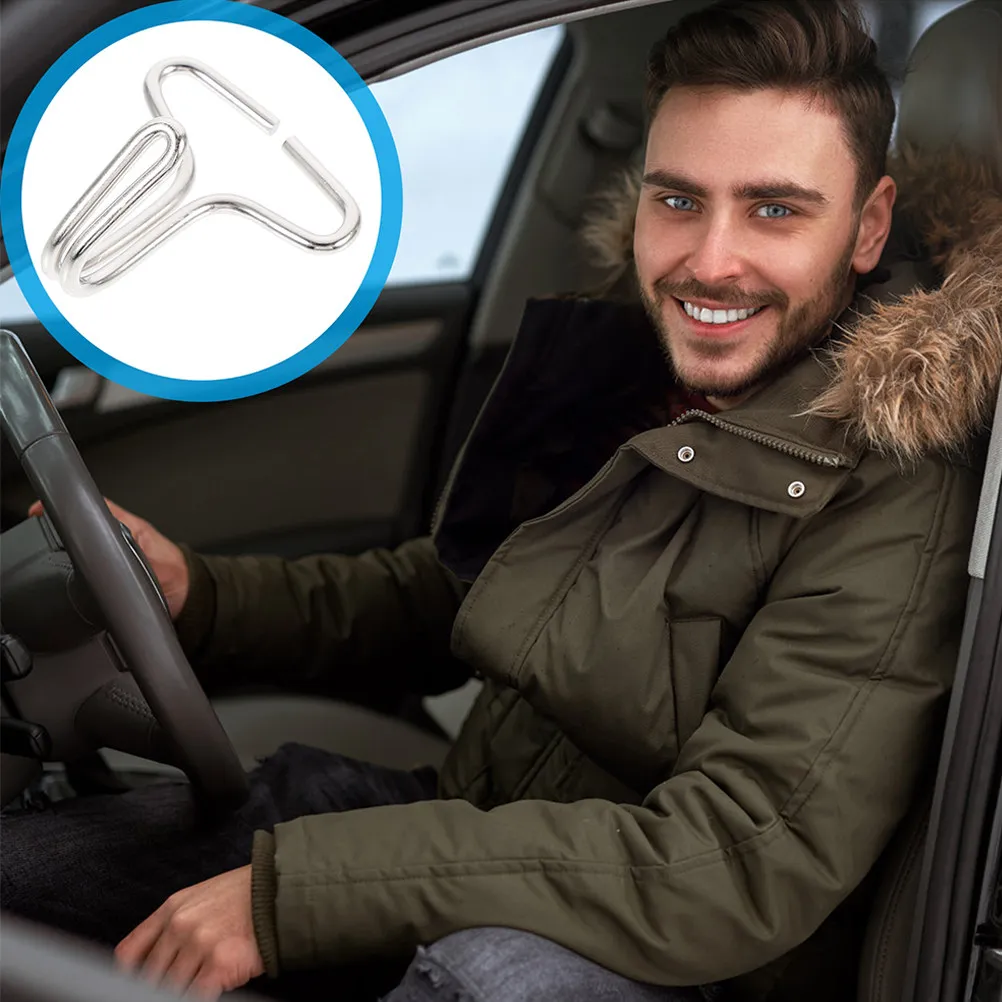 

200Pcs Automotive Seat Cover Hooks Sturdy Iron Car Seat Mat Hanger for Universal Headrest Cover Fixing Installation Tools