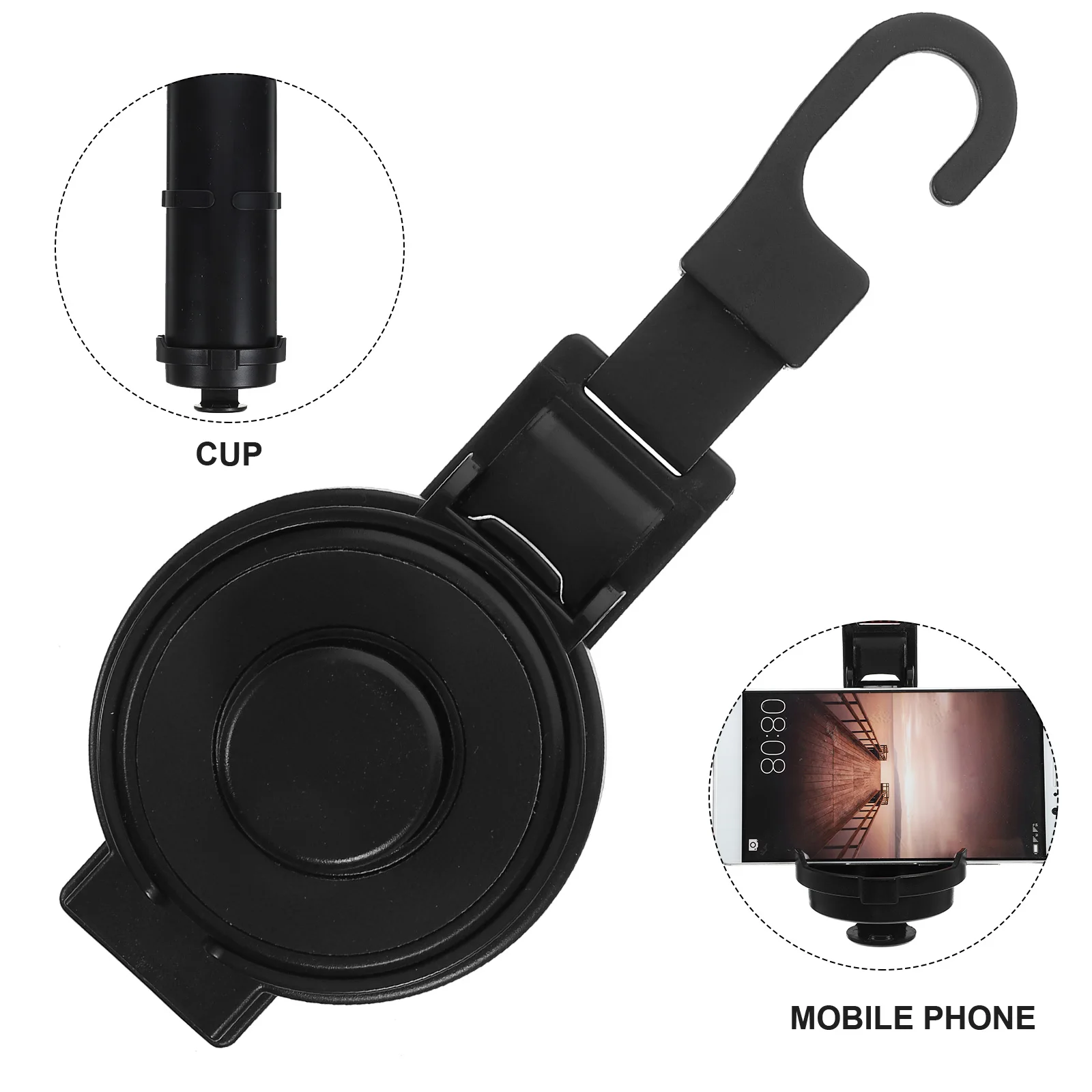

Car Seat Back Cup Holder Multi-Functional Automotive Storage Hook Durable Hanging For Truck Boat Backseat Car Phone Mount Purse