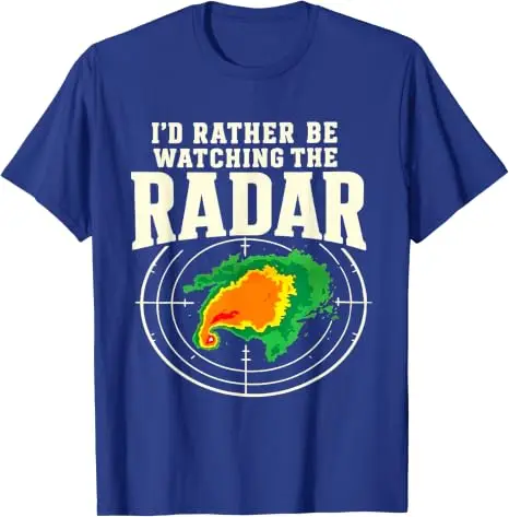 Ich würde lieber Radar Edges Distressed Storm Chaser T-Shirt Y2k Tracking Severe Tornadoes Grafik-Bekleidung aus weicher Baumwolle ansehen – Detail 8