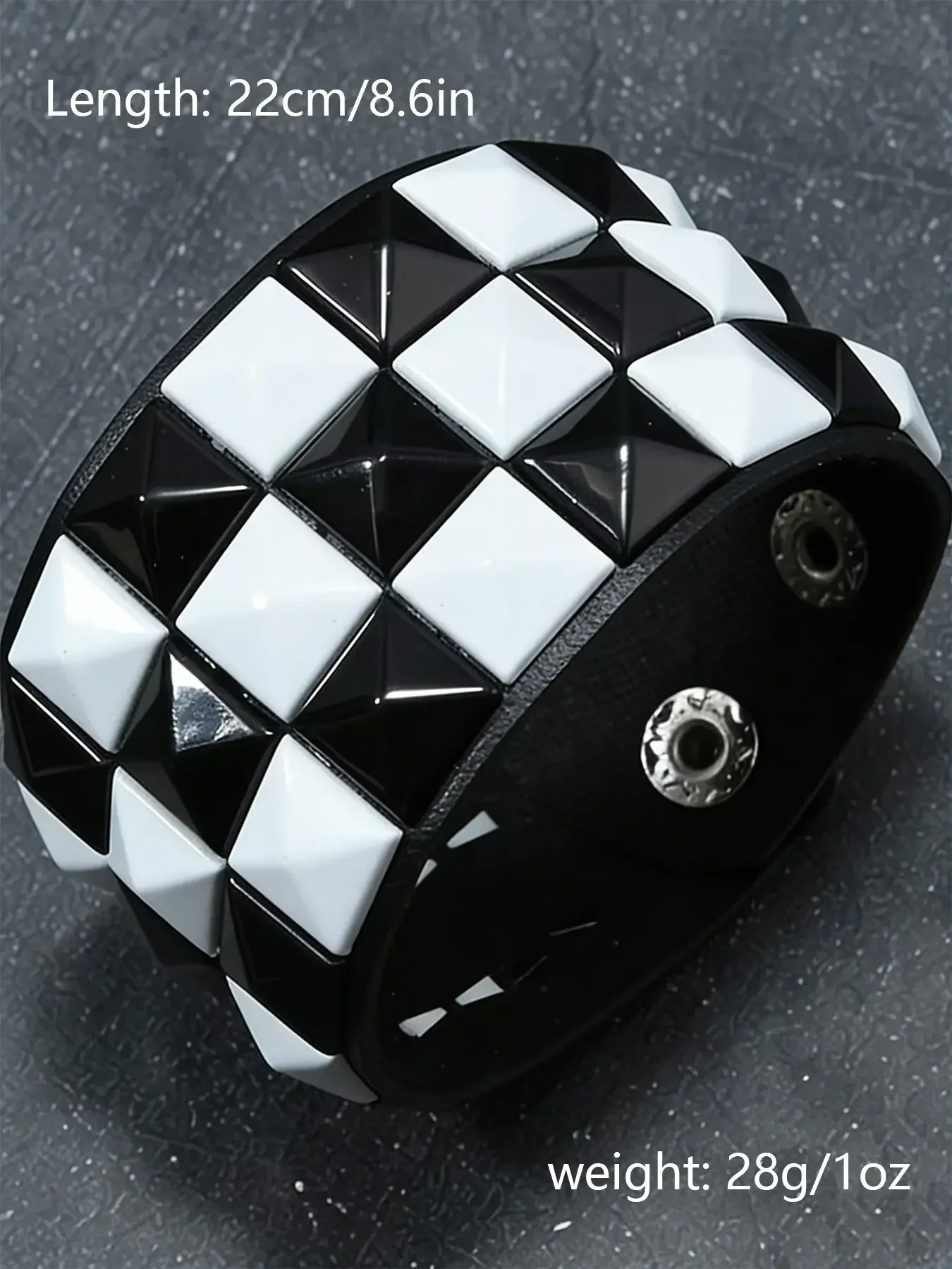 Punk Style Colorblock Bracelet, Perfect for Daily Wear, Parties, Performances, Couple Matching Bangles, Festival Accessories
