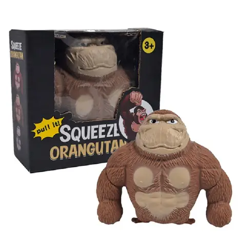 Maxi baba grande orangotango alta elástica brinquedos fidget mole ventilação boneca alívio do estresse brinquedo adulto crianças presente de natal macaco escultura