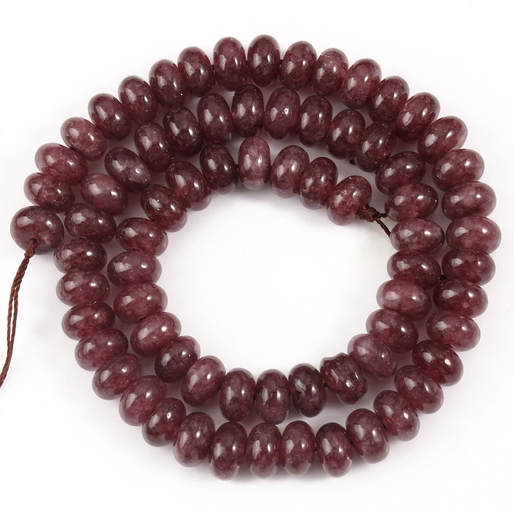 5X8Mm Platte Ronde Kralen Mode Aquamarijn Elite Citrine Toermalijn Telkens Kralen Voor Sieraden Maken Diy Armband Ketting
