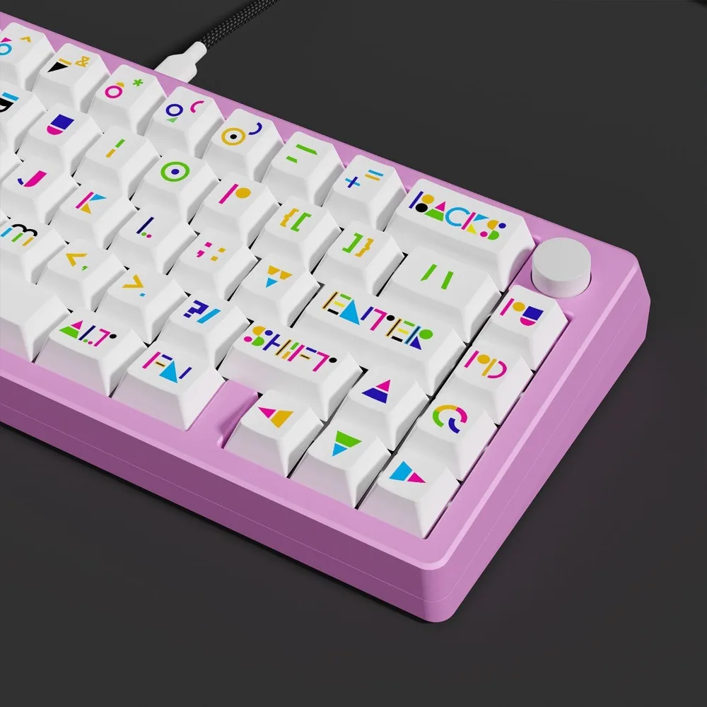 

126 клавишных колпачков Cherry Height PBT с термосублимацией для самостоятельной сборки механических клавиатур на 61, 87, 98, 100, 104, 108 клавиш