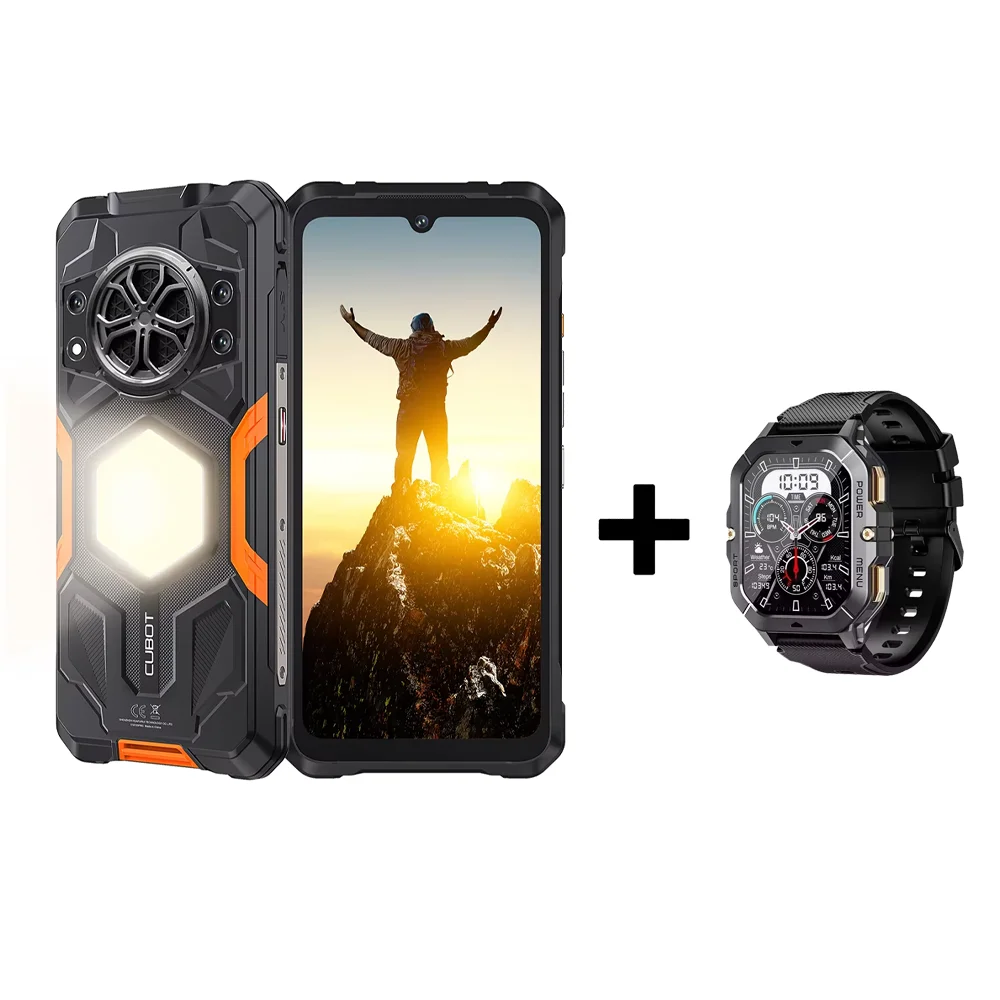 CUBOT KingKong Power 5 robuuste smartphone G100 16 GB RAM (6 + 10) + 128 GB ROM Android 15 15300 mAh 6,88 "120 Hz 64 MP campinglichte telefoon