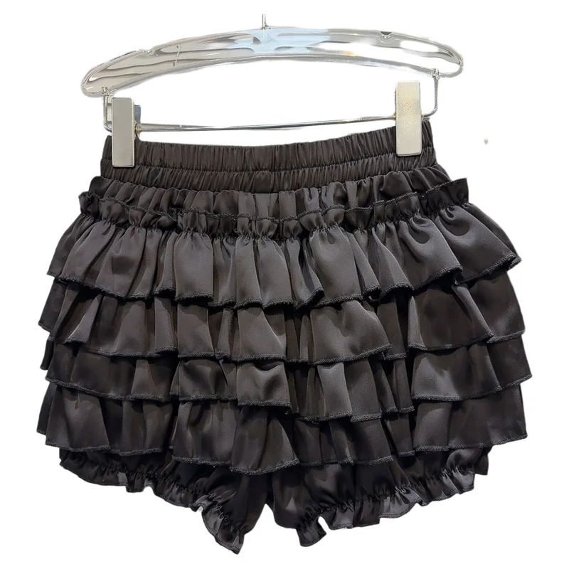 Gonna con volant multistrato alla moda Torta Sle Puffy f-lunghezza Faion Sweet Princ da donna a vita media in fibra di poliestere