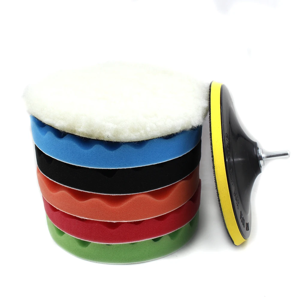 3/5/6/7 Inch Car Polishing Kit Polish Pad Car Polish Buffing Pad Abrasive Disc Sponge Foam Pads Polisher For Headlight Refurbish