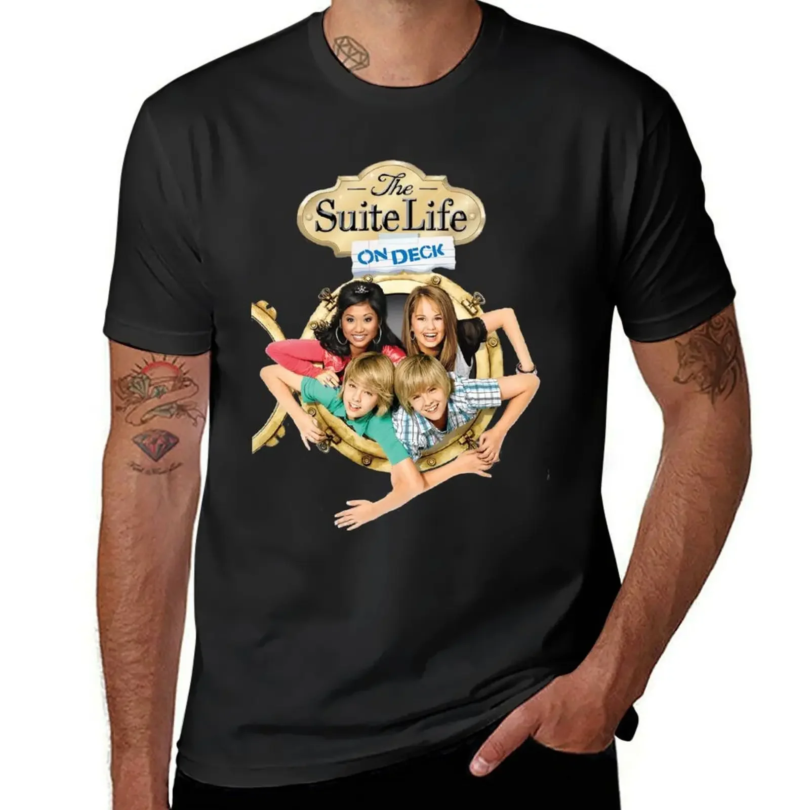 the suite life on deck T-Shirt anime tshirt heavyweights blanks mens t shirt graphic