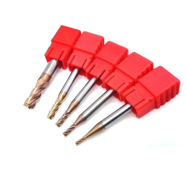 HRC55° 4 Flute 4-20mm Carbide End Milling Cutter lengthen 4mm 5mm 6mm 8mm 10mm 20mm Coated Metal Aluminum Steel Titanium Tool