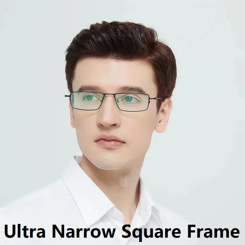 

Classic Square Glasses Frame Men Ultralight Titanium 6g Rectangle Eyeglasses Men's Eyewear Simple Style Fashion Business 2025