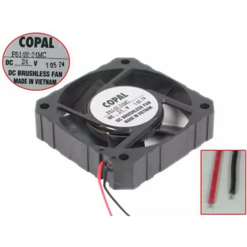 COPAL F614R-24MC DC 24V 60x60x15mm 2-Wire Server Square Fan