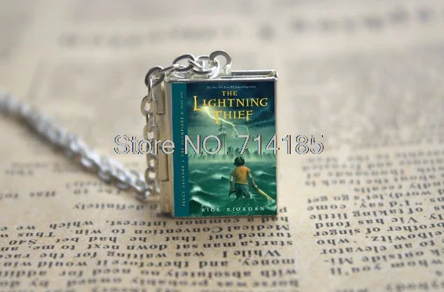 New Percy Jackson Covers The Thief and Sea of Monsters Book Locket Bronze Tone Jewelry