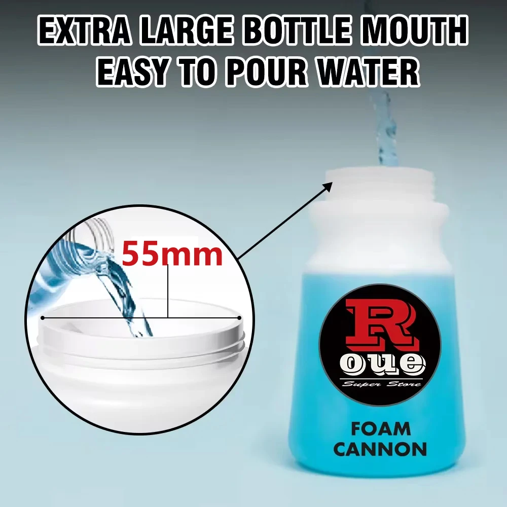 Snow Foam Lance Plastic Bottle Foam Cannon Tank Container 32oz Foam Gun Bottle 1 Litre