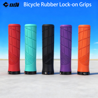 ODI Lock-On Rubber MTB Grips Shockproof & Non-Slip Handlebar Cover for Mountain Road and Folding Balance Bicycle | Universal Fit
