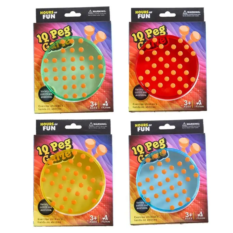

Игра-Шахматы Peg, игра-головоломка для мозга, Детские обучающие игрушки, игры для координации рук и глаз, игра-головоломка Peg, игрушка-пазл 10 Peg, игра для путешествий